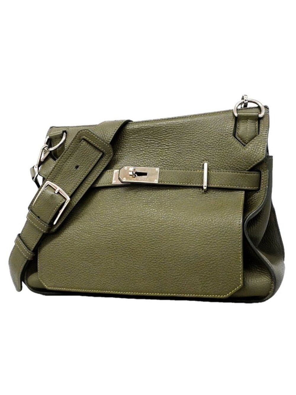 Hermes Shoulder Bag Jypsiere 34 Taurillon Clemence Canopi Silver